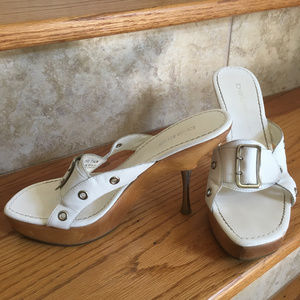 White Bebe Heel